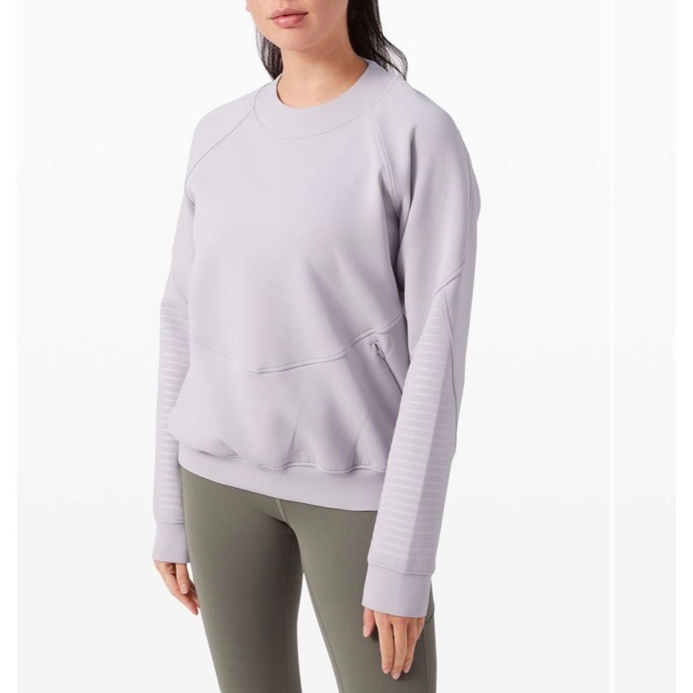 Lululemon‎ City Sweat Crew Spacer Swear shirt in Iced Iris size 8 *see photos*